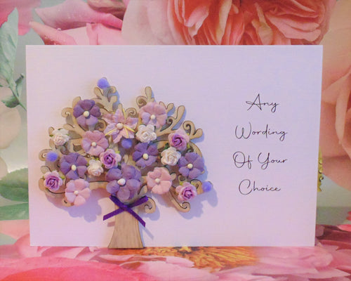 'Design Your Own' Light Up Blossom Tree - Letterbox Flower Cards