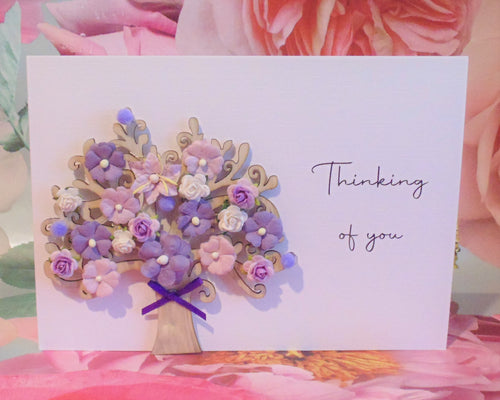 Thinking Of You Light Up Blossom Tree - Letterbox Flower Cards