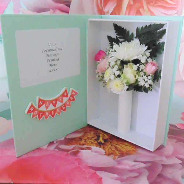 A wonderful example of the words to use on your Mother's Day  Letterbox Flower Card