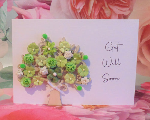 Get Well Soon Light Up Blossom Tree - Letterbox Flower Cards