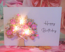 Load image into Gallery viewer, Happy Birthday Light Up Blossom Tree - Letterbox Flower Cards
