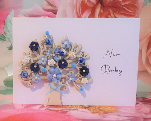 New Baby Light Up Blossom Tree - Letterbox Flower Cards