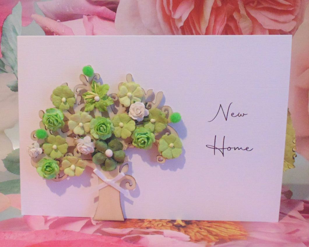 New Home Light Up Blossom Tree - Letterbox Flower Cards