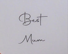 Load image into Gallery viewer, &#39;Best Mum&#39; Blossom Tree Yellow Flowers - Letterbox Flower Cards
