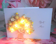 Load image into Gallery viewer, &#39;Best Mum&#39; Blossom Tree Yellow Flowers - Letterbox Flower Cards

