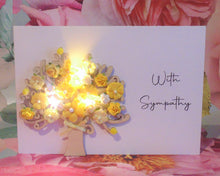 Load image into Gallery viewer, With Sympathy Light Up Blossom Tree - Letterbox Flower Cards
