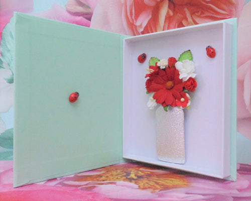 Red Ladybirds - Letterbox Flower Cards